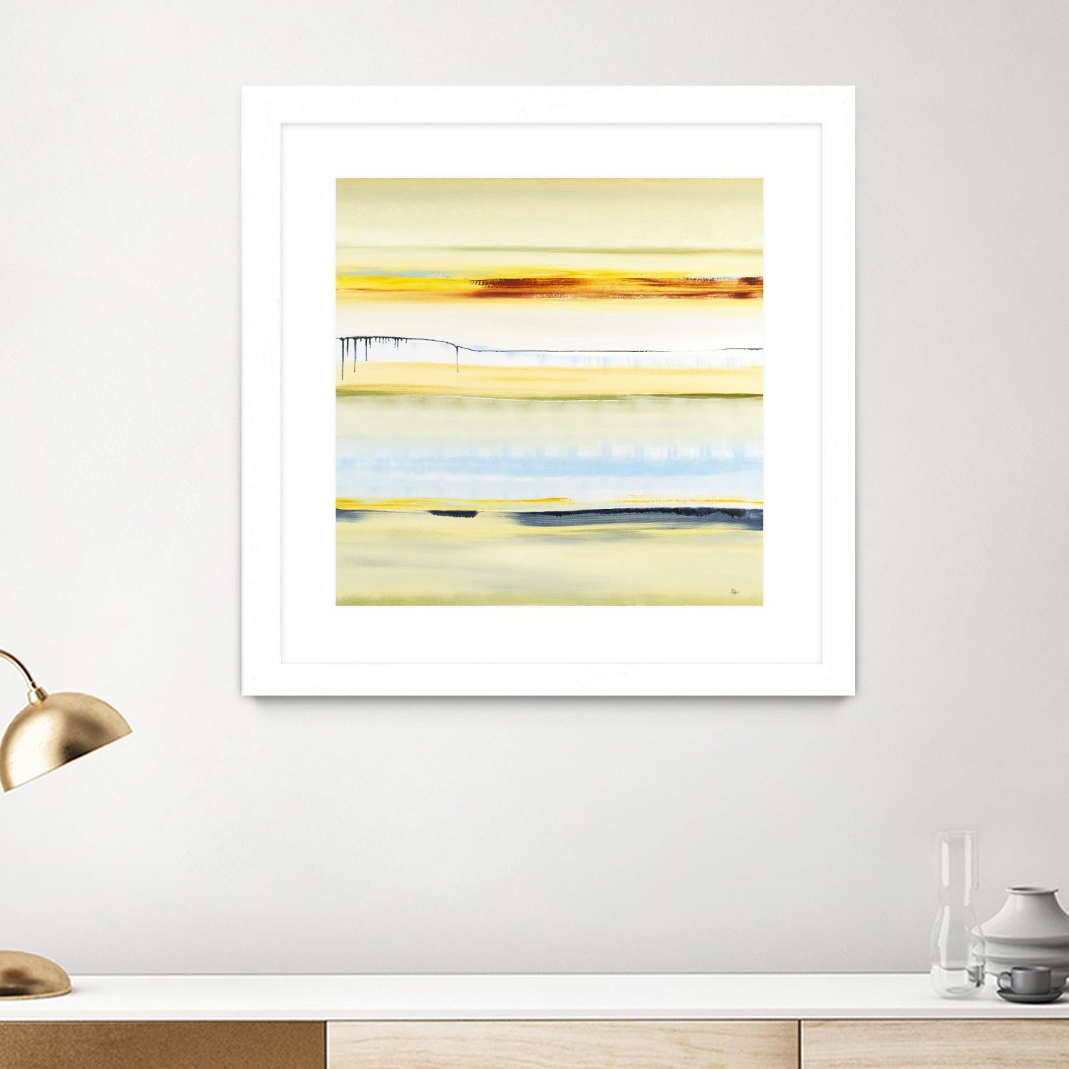 Beach Day by Lisa Ridgers on GIANT ART - blue abstract