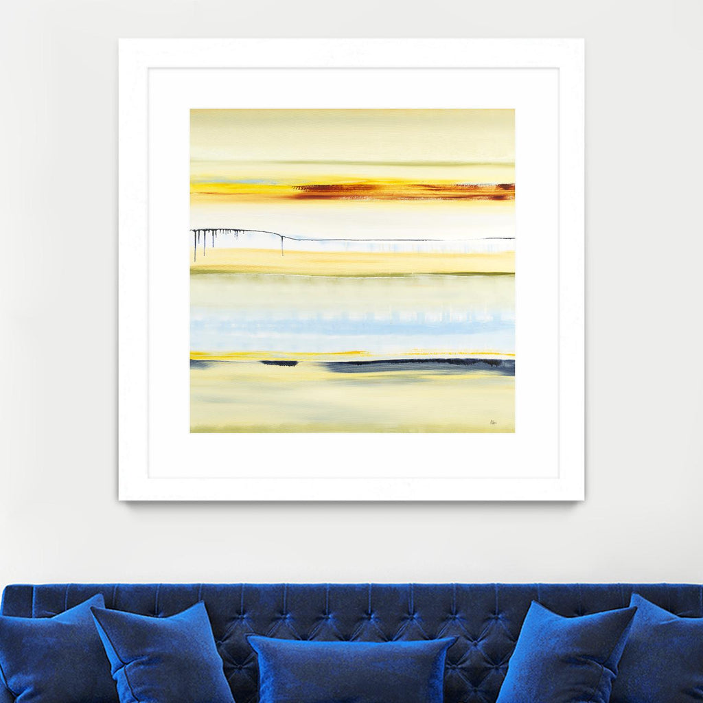 Beach Day by Lisa Ridgers on GIANT ART - blue abstract