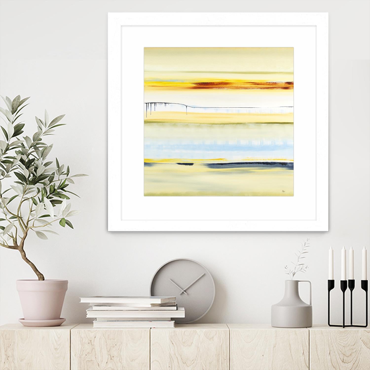 Beach Day by Lisa Ridgers on GIANT ART - blue abstract