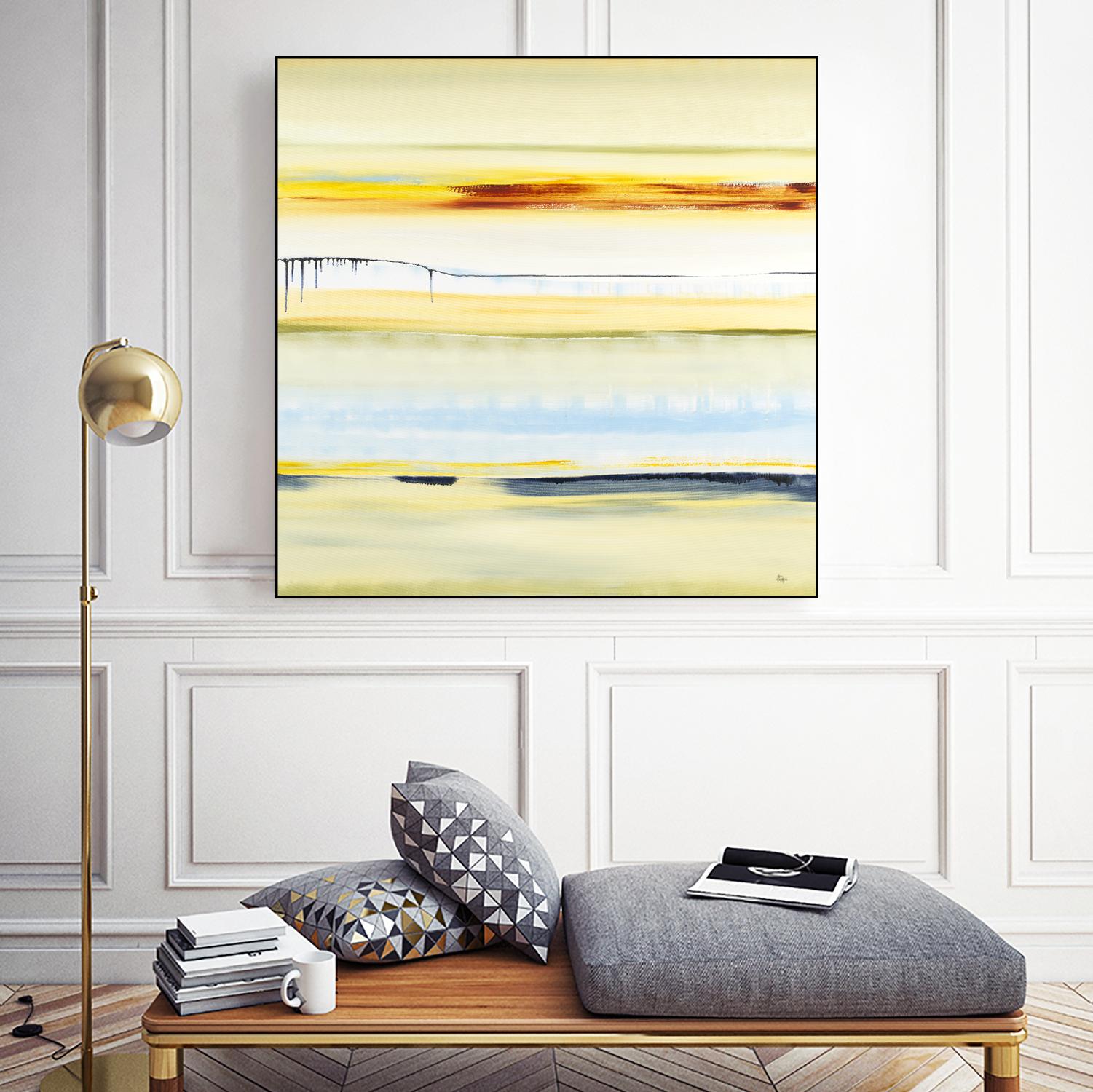 Beach Day by Lisa Ridgers on GIANT ART - blue abstract