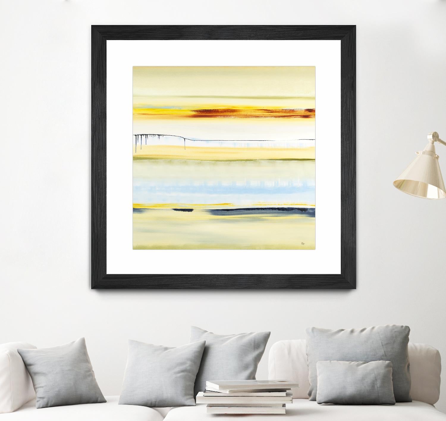 Beach Day by Lisa Ridgers on GIANT ART - blue abstract