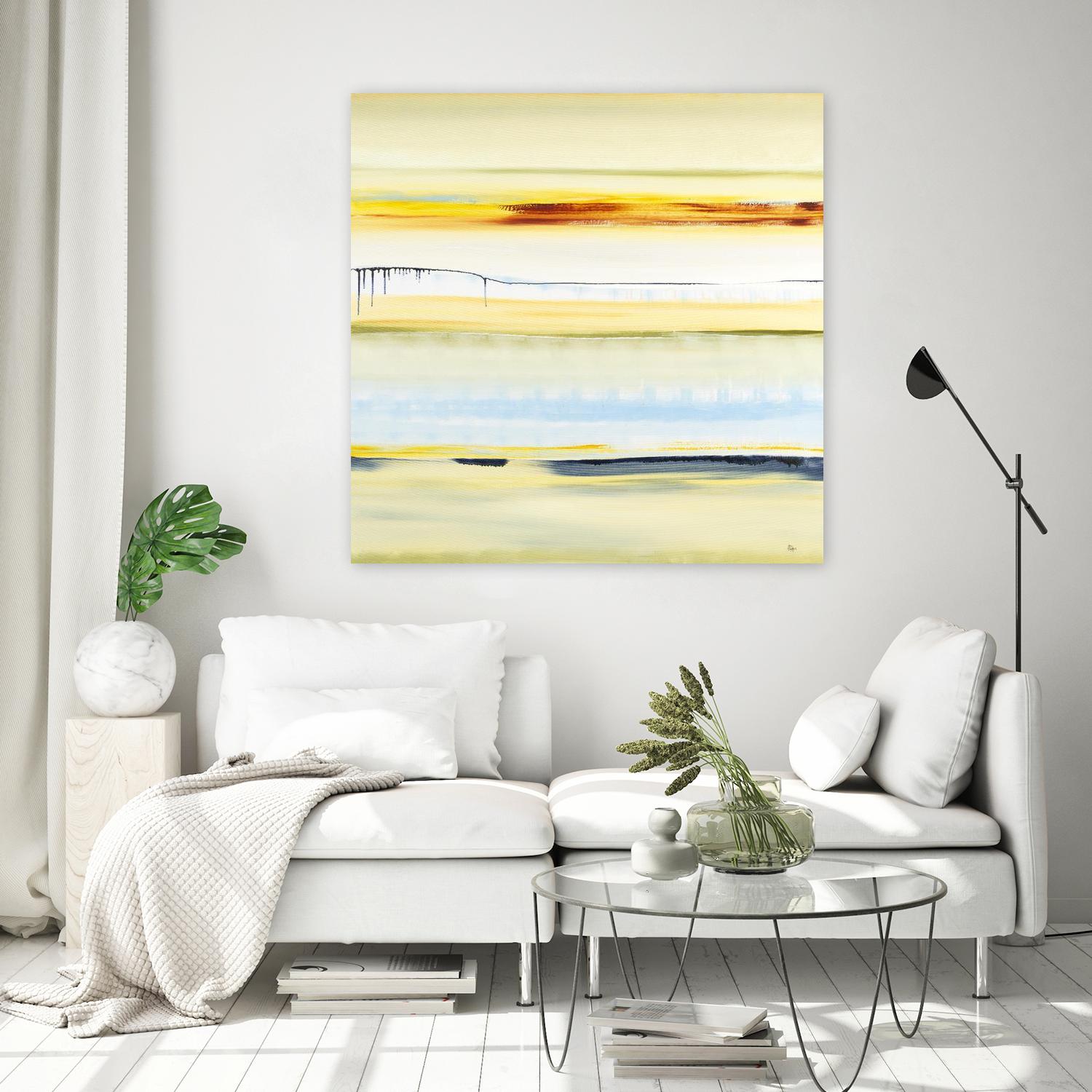 Beach Day by Lisa Ridgers on GIANT ART - blue abstract