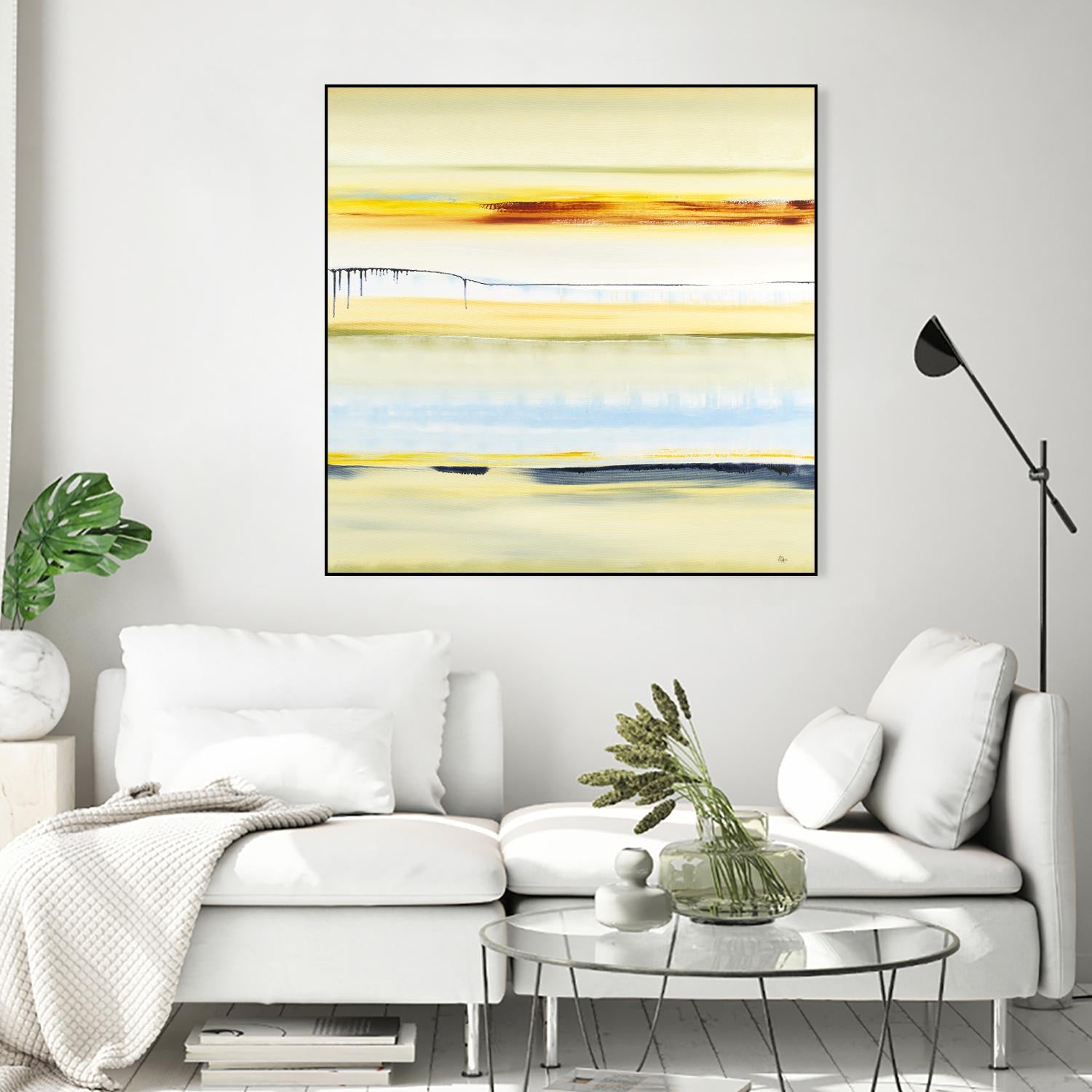 Beach Day by Lisa Ridgers on GIANT ART - blue abstract