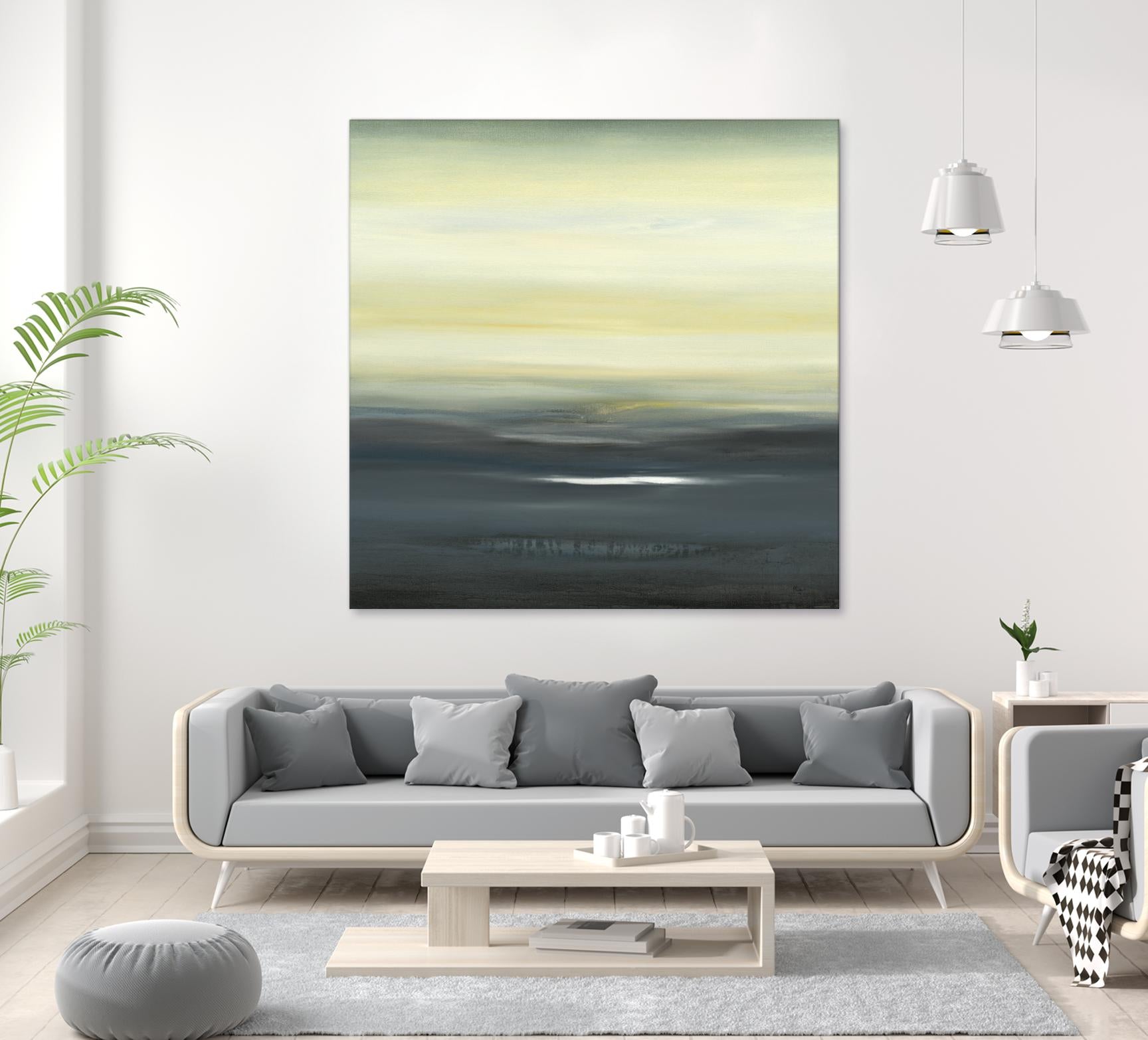 Land of Serenity II by Lisa Ridgers on GIANT ART - blue abstract