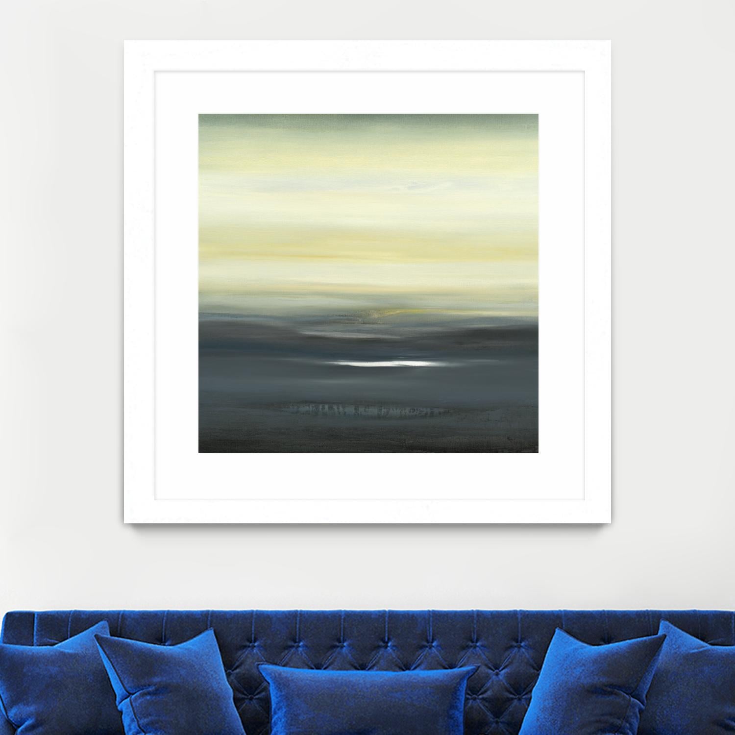 Land of Serenity II by Lisa Ridgers on GIANT ART - blue abstract