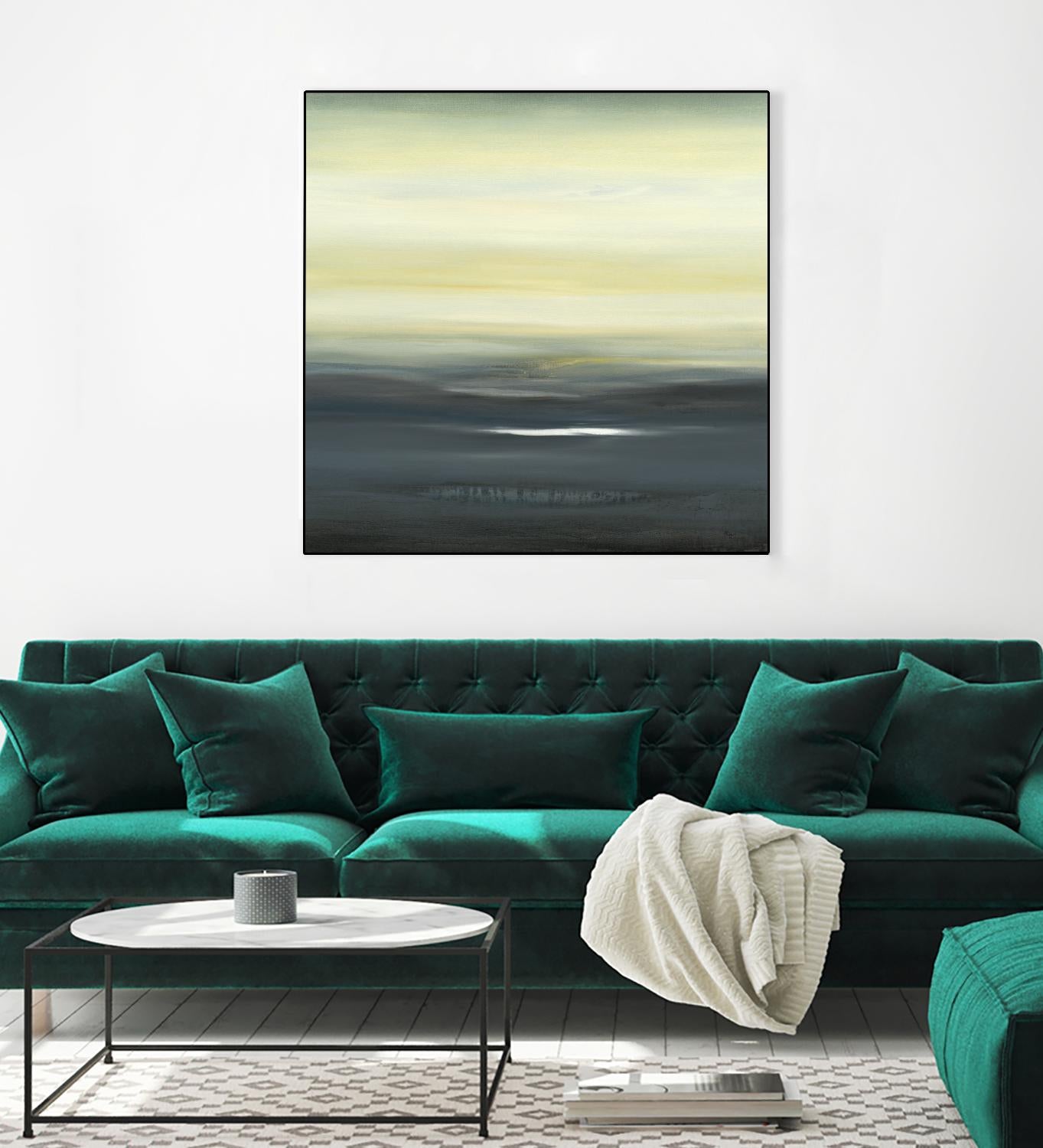 Land of Serenity II by Lisa Ridgers on GIANT ART - blue abstract