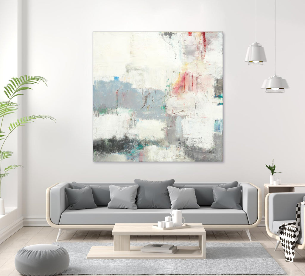Clear Intentions by Lisa Ridgers on GIANT ART - beige abstract