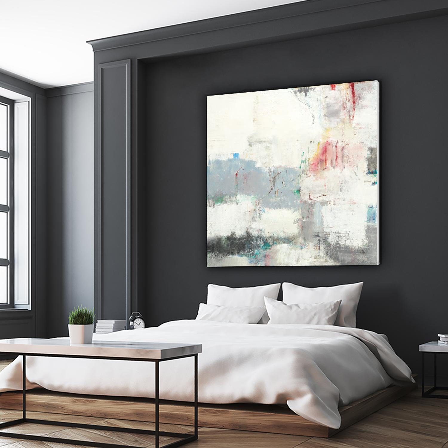 Clear Intentions by Lisa Ridgers on GIANT ART - beige abstract