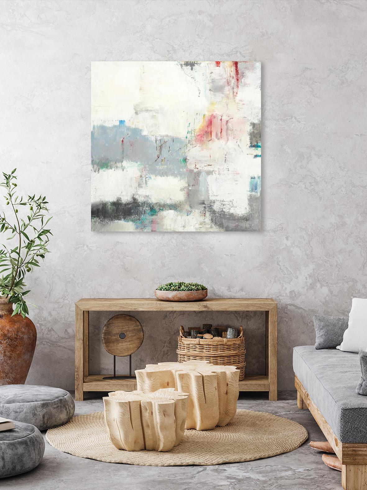 Clear Intentions by Lisa Ridgers on GIANT ART - beige abstract