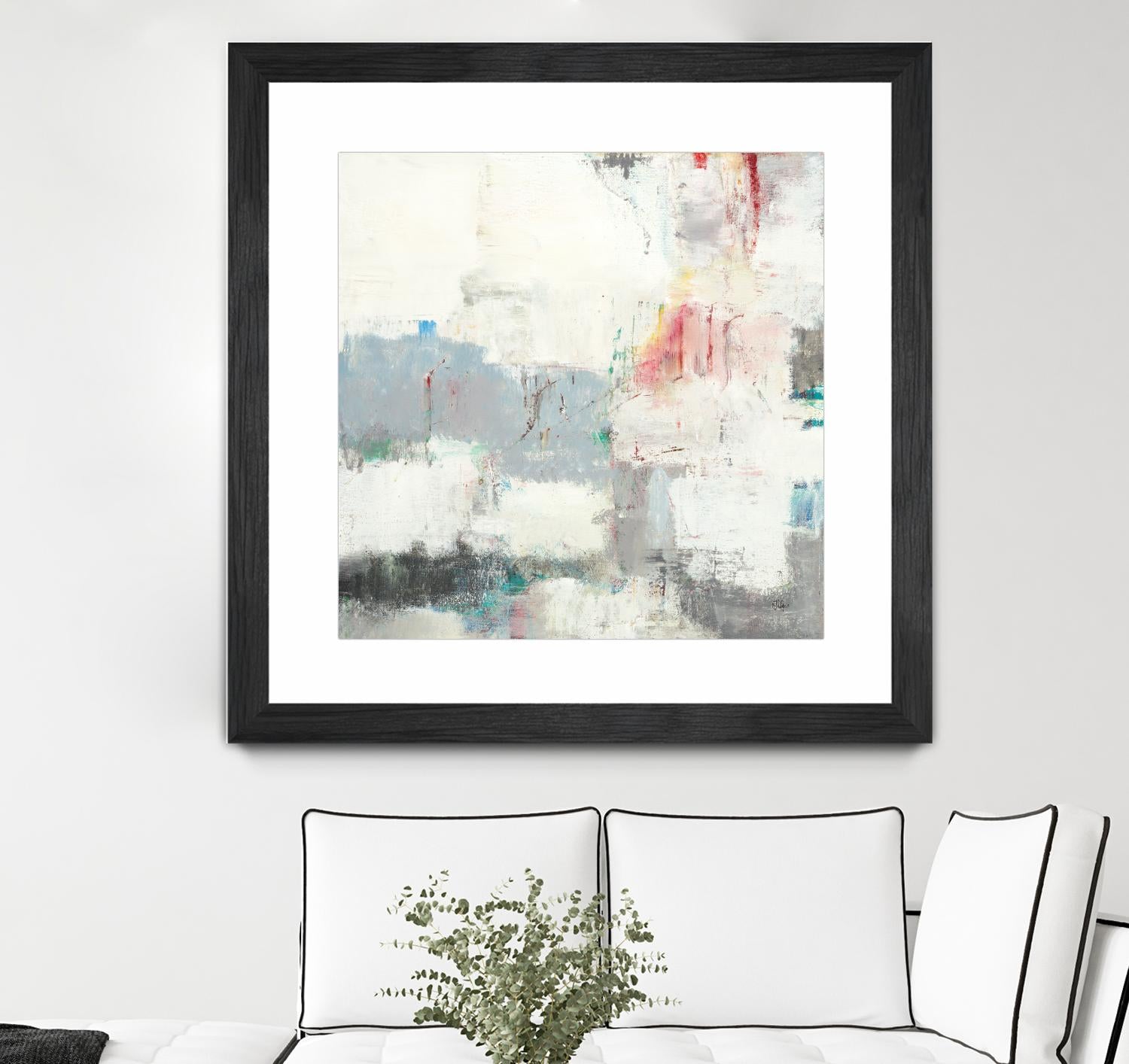 Clear Intentions by Lisa Ridgers on GIANT ART - beige abstract