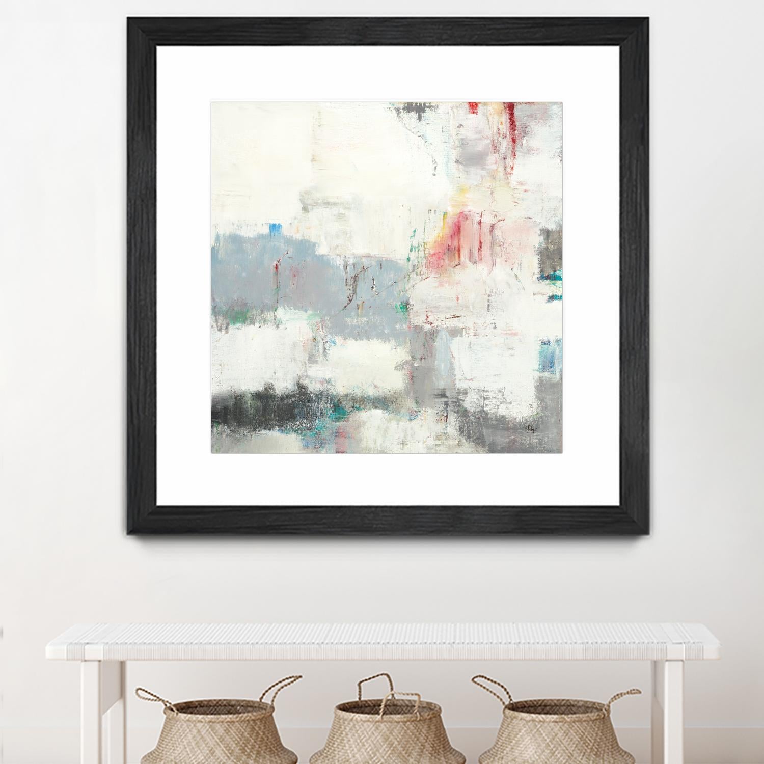 Clear Intentions by Lisa Ridgers on GIANT ART - beige abstract