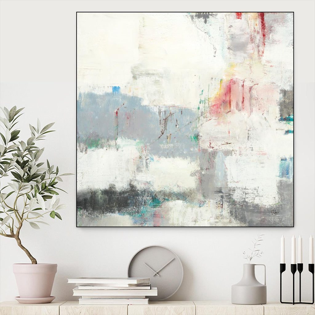 Clear Intentions by Lisa Ridgers on GIANT ART - beige abstract