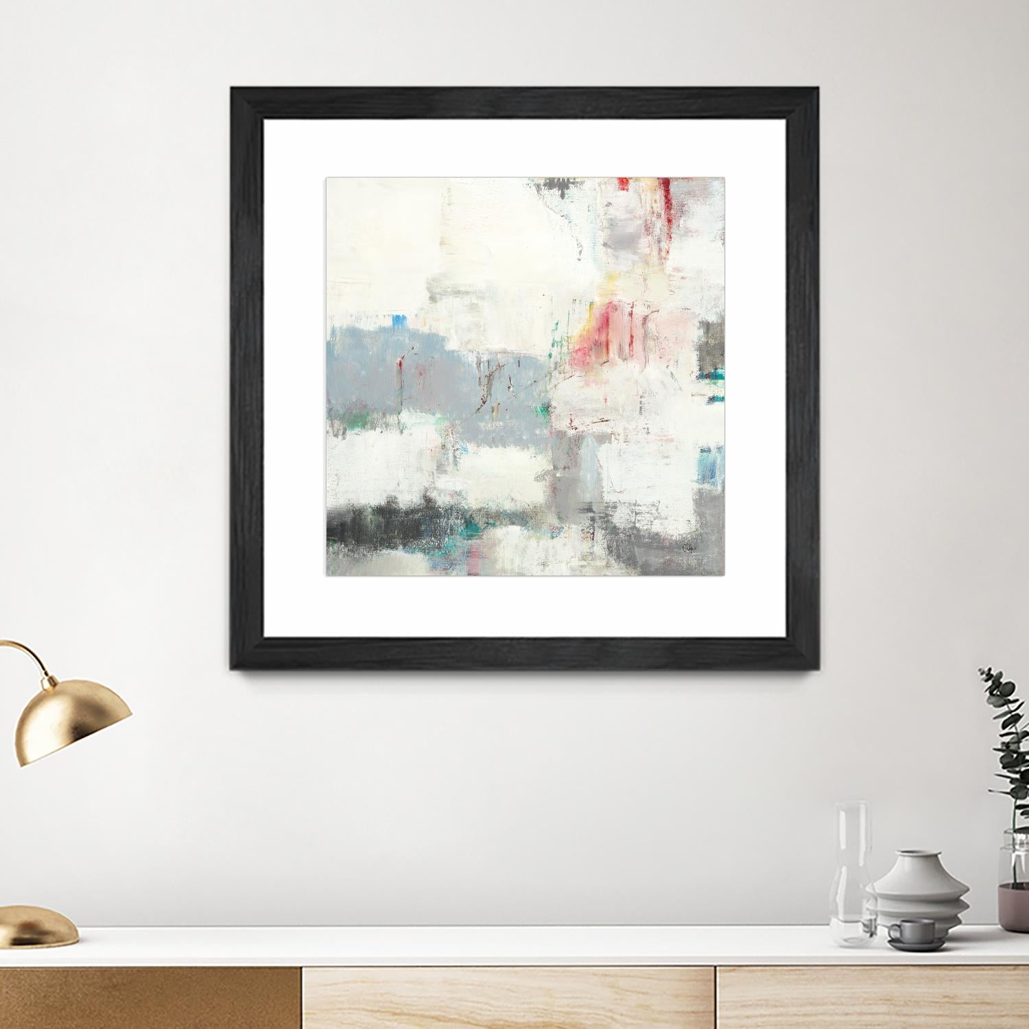 Clear Intentions by Lisa Ridgers on GIANT ART - beige abstract