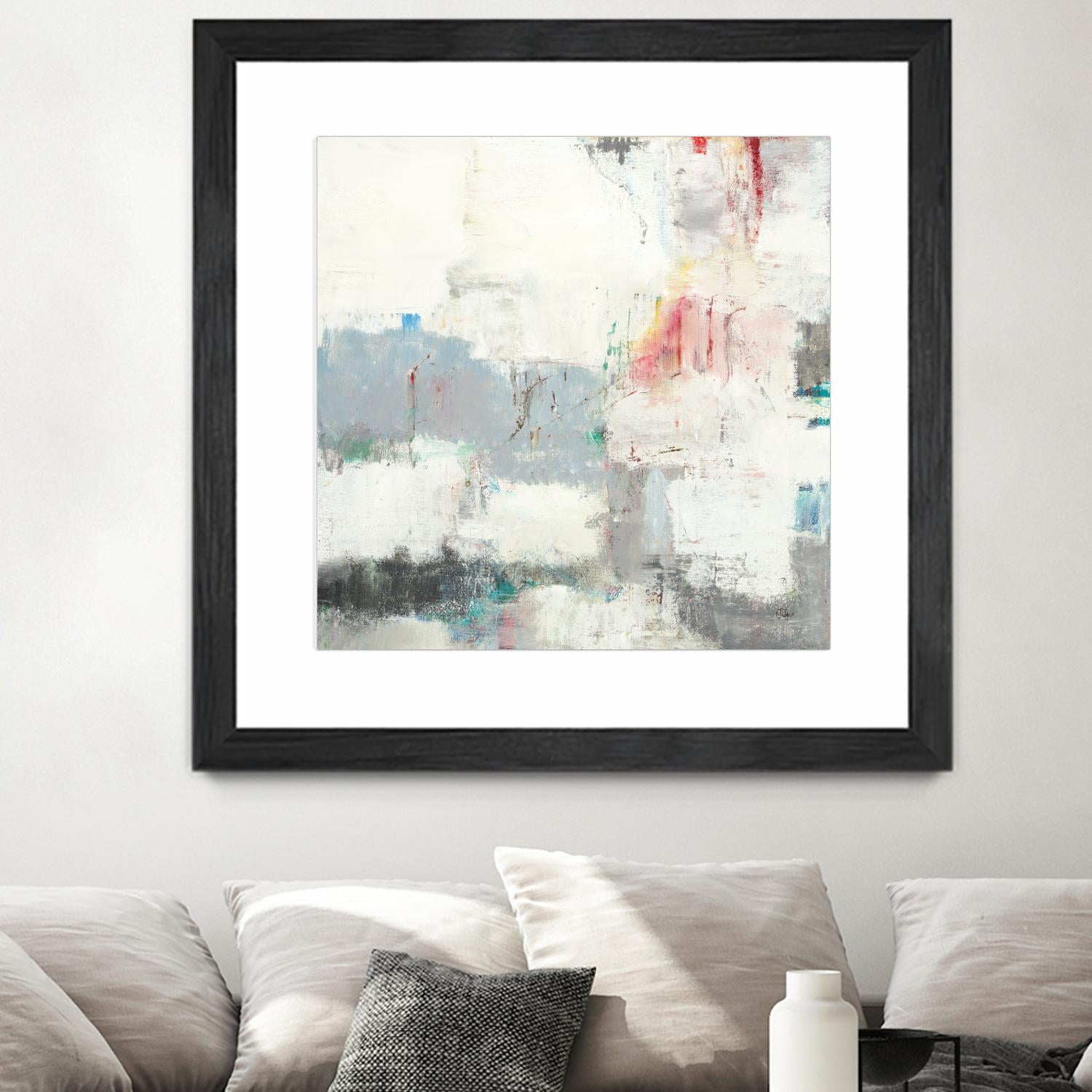 Clear Intentions by Lisa Ridgers on GIANT ART - beige abstract