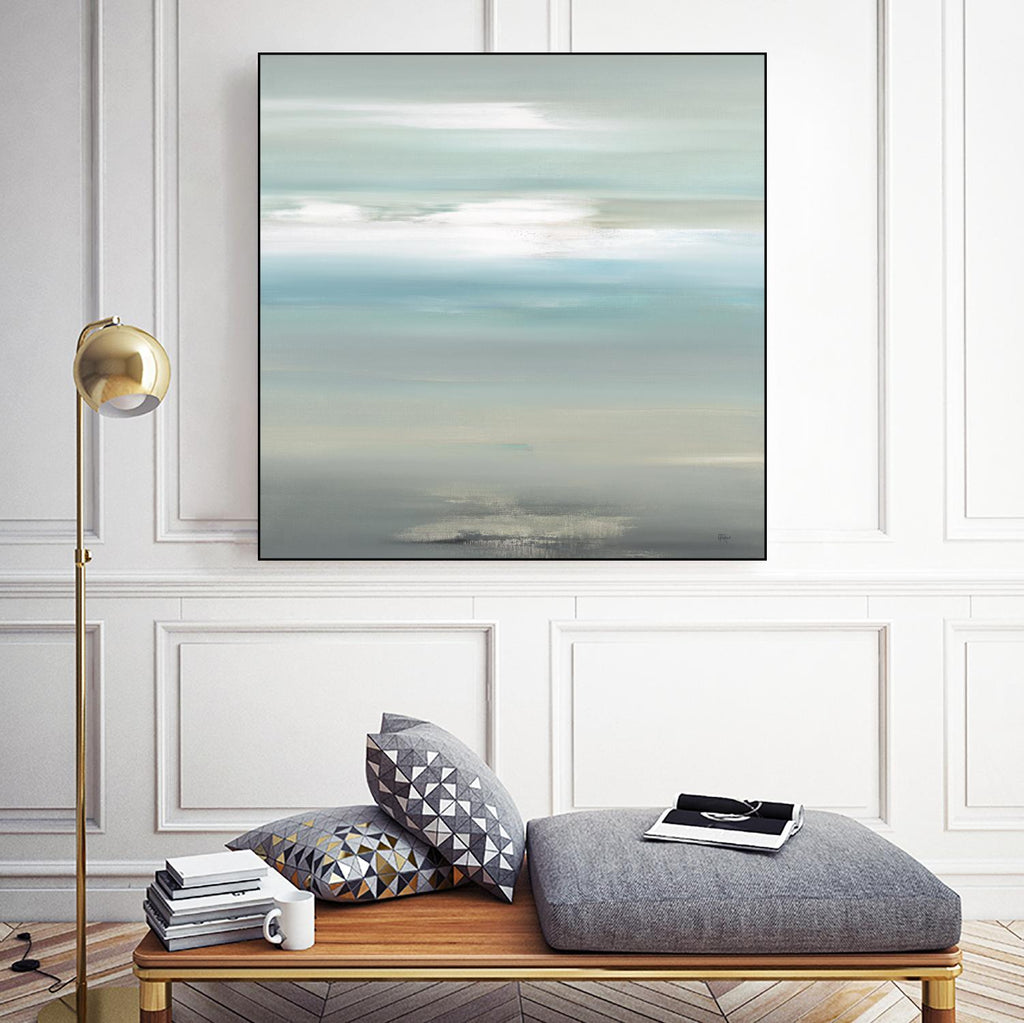 A Day By The Water by Lisa Ridgers on GIANT ART - grey abstract