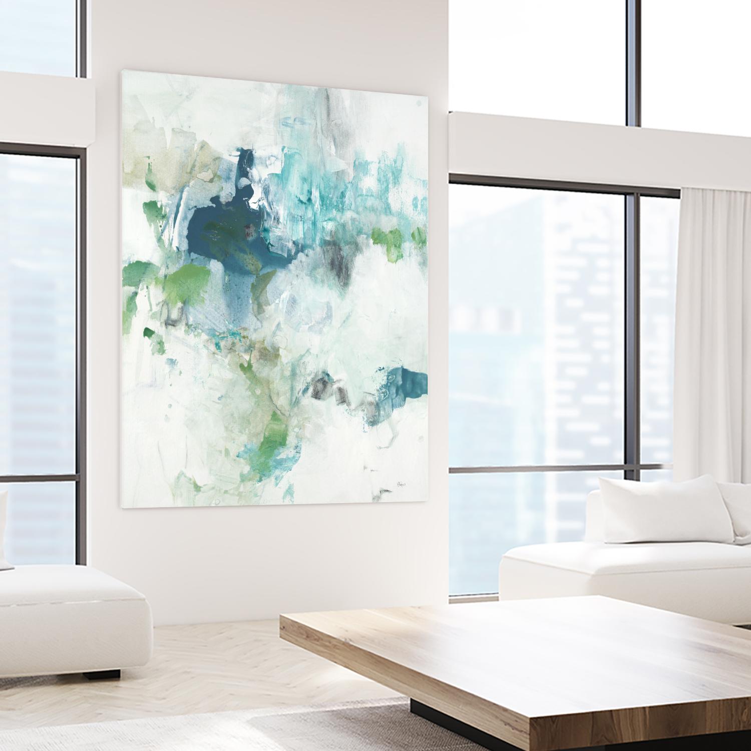 Splash II by Lisa Ridgers on GIANT ART - blue abstract