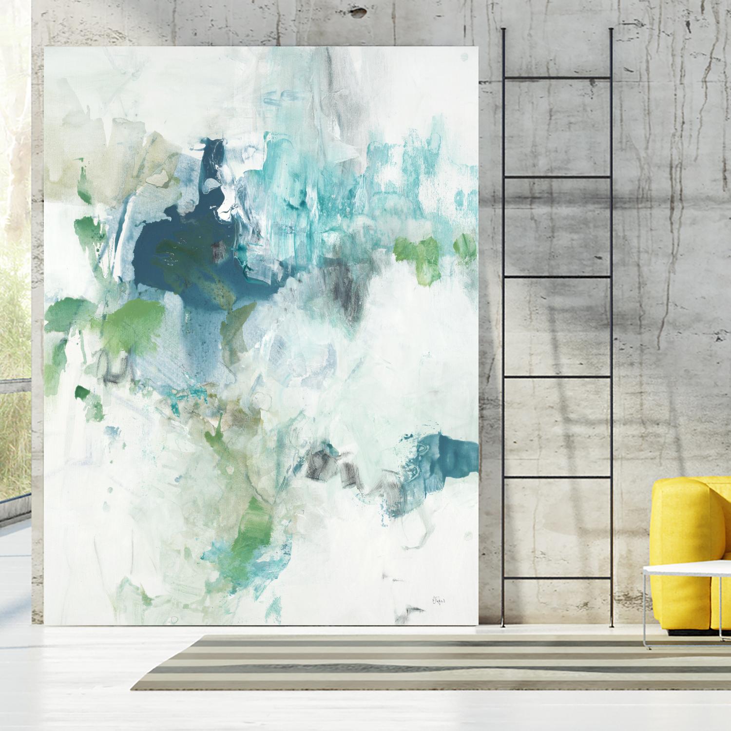 Splash II by Lisa Ridgers on GIANT ART - blue abstract