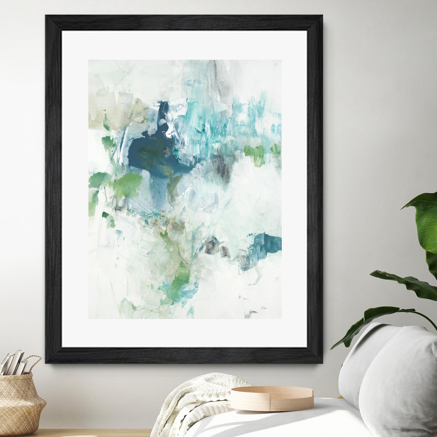 Splash II by Lisa Ridgers on GIANT ART - blue abstract