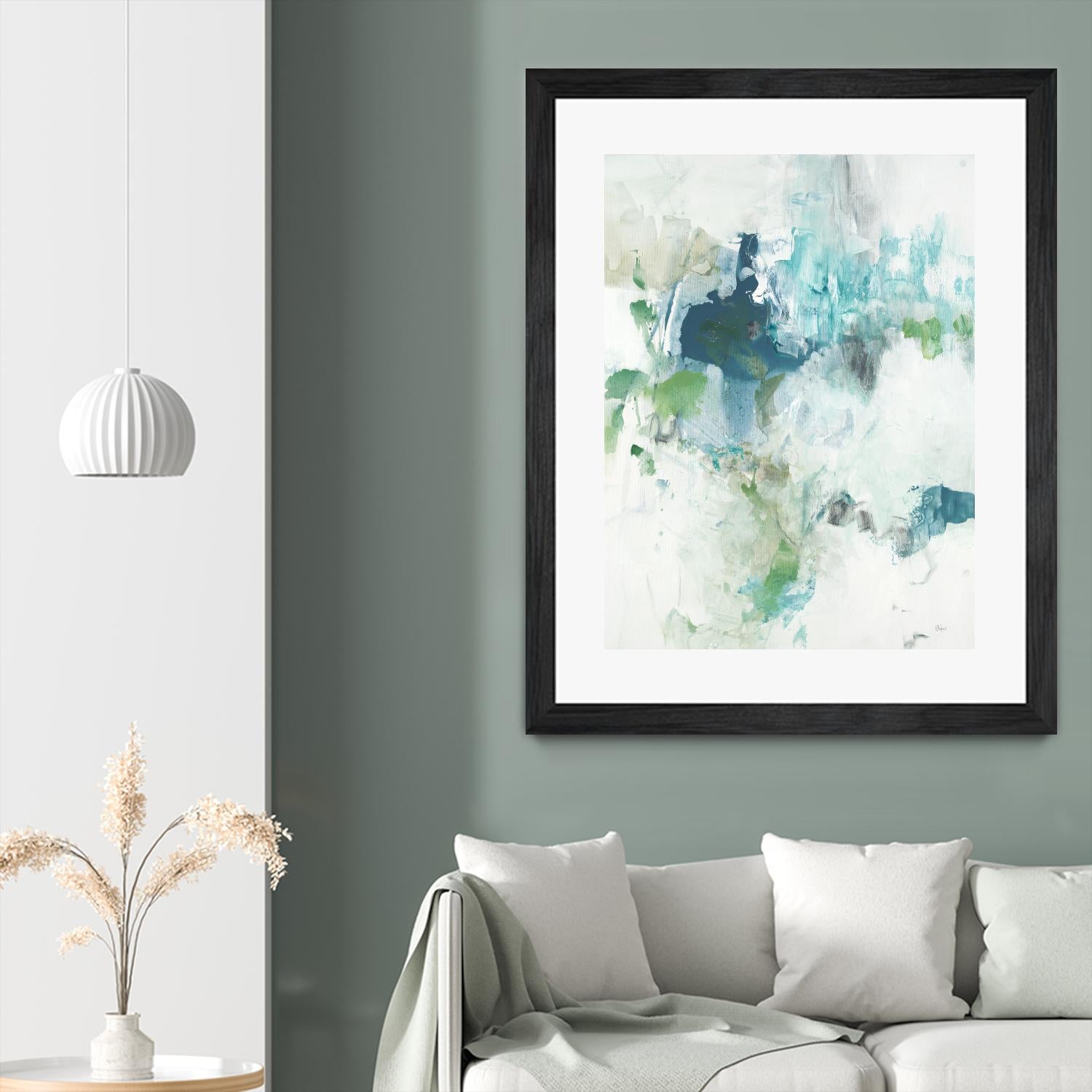 Splash II by Lisa Ridgers on GIANT ART - blue abstract