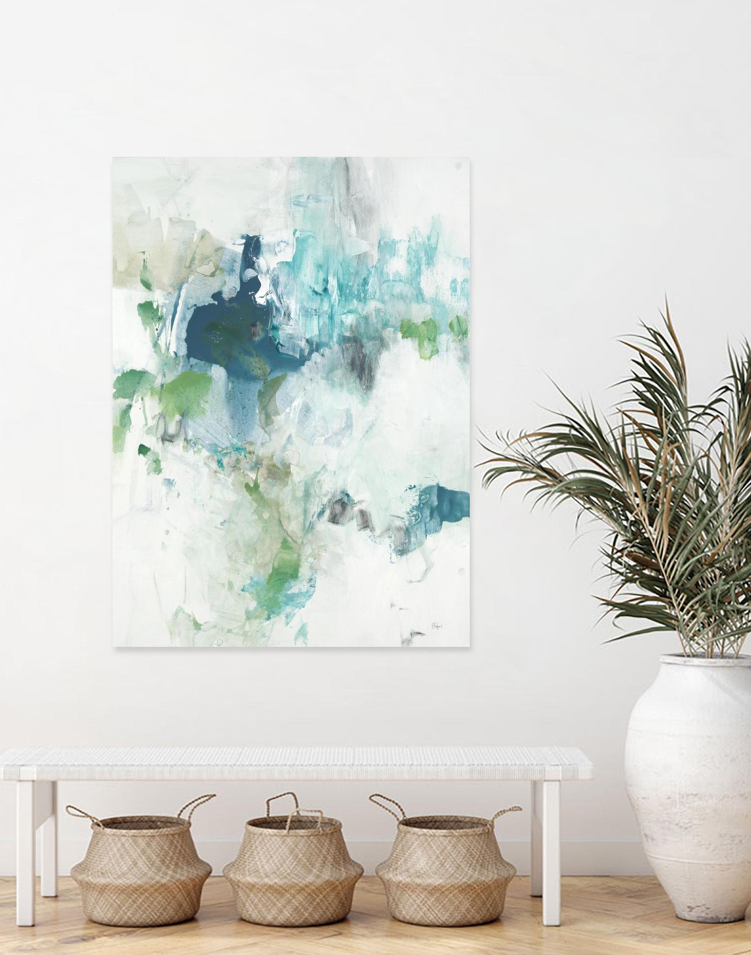 Splash II by Lisa Ridgers on GIANT ART - blue abstract