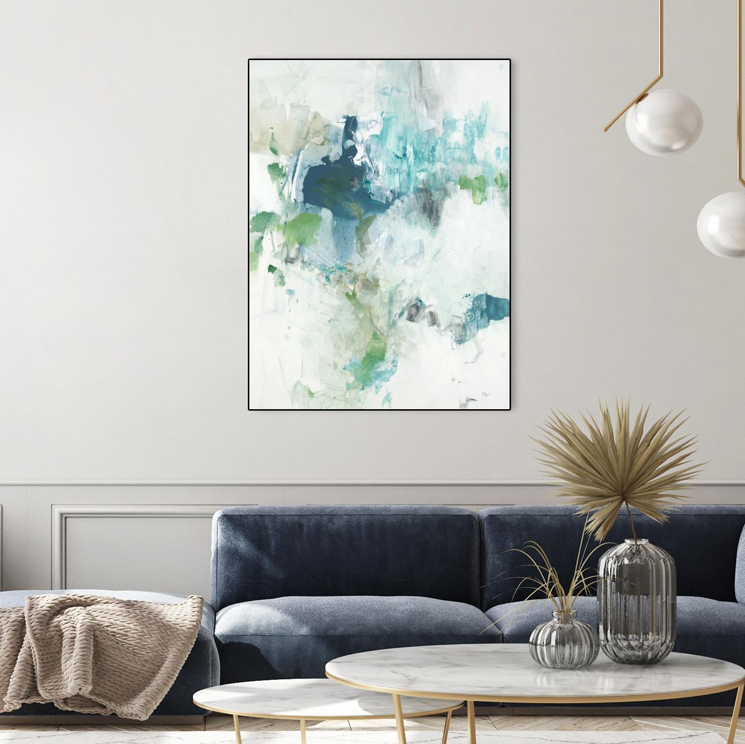 Splash II by Lisa Ridgers on GIANT ART - blue abstract