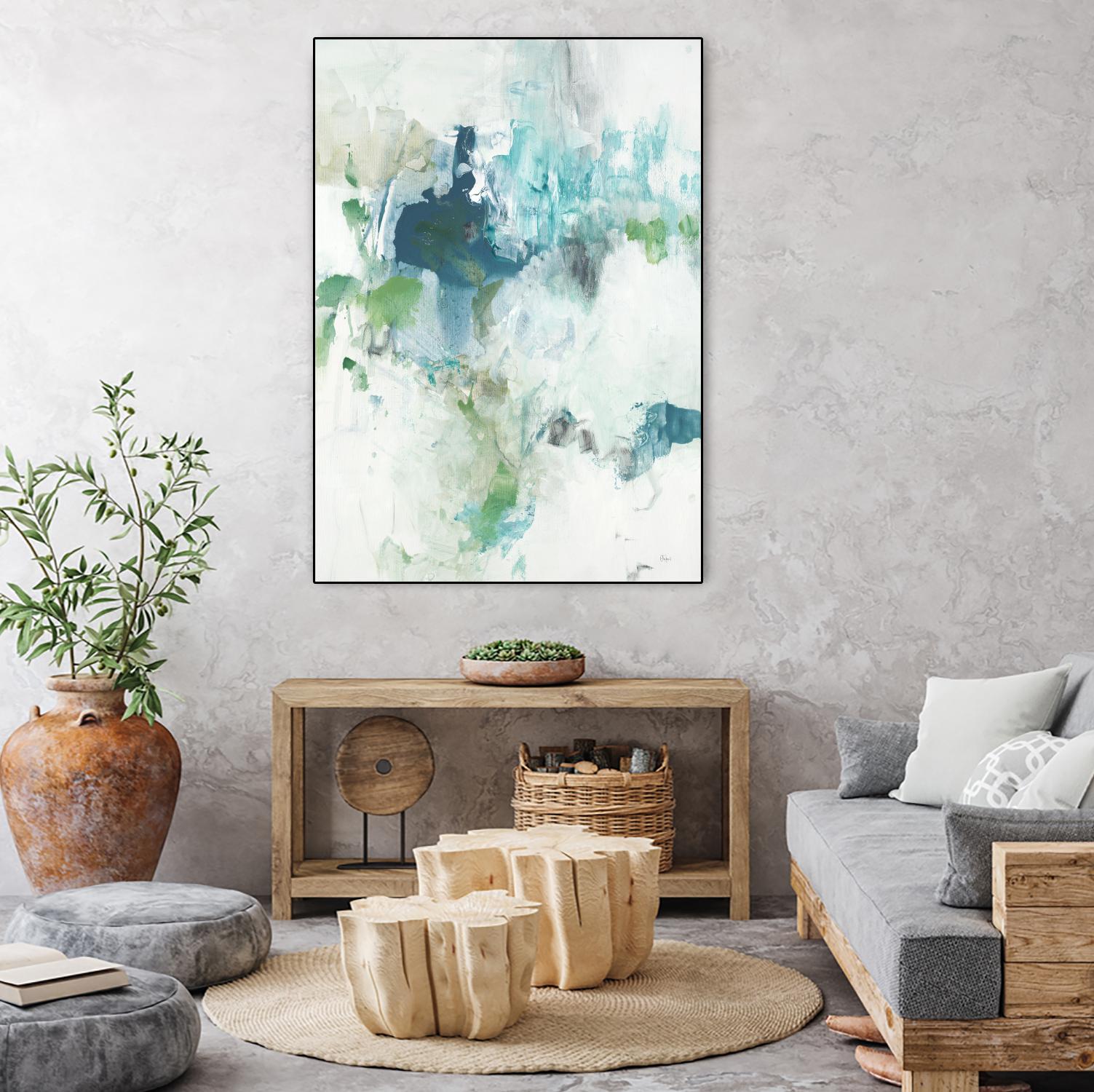 Splash II by Lisa Ridgers on GIANT ART - blue abstract