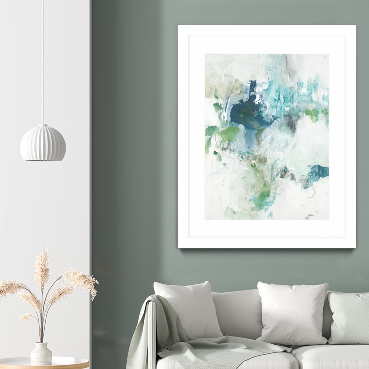 Splash II by Lisa Ridgers on GIANT ART - blue abstract