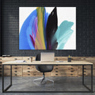 Infusion by Linda Stelling on GIANT ART - blues fluid abstracts