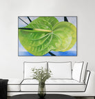 ANTHURIUM by LINDA STELLING on GIANT ART - blue floral tropical floral