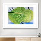 ANTHURIUM by LINDA STELLING on GIANT ART - blue floral tropical floral