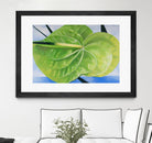 ANTHURIUM by LINDA STELLING on GIANT ART - blue floral tropical floral