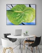 ANTHURIUM by LINDA STELLING on GIANT ART - blue floral tropical floral