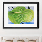 ANTHURIUM by LINDA STELLING on GIANT ART - blue floral tropical floral