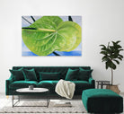 ANTHURIUM by LINDA STELLING on GIANT ART - blue floral tropical floral