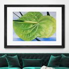 ANTHURIUM by LINDA STELLING on GIANT ART - blue floral tropical floral