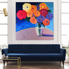 CLEAR AND PRESENT by LINDA STELLING on GIANT ART - orange floral floral