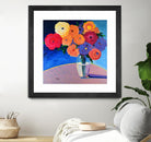 CLEAR AND PRESENT by LINDA STELLING on GIANT ART - orange floral floral