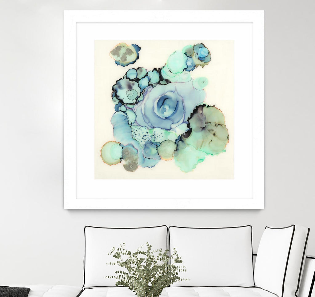 Blue Rose by Laura VanHorne on GIANT ART - blue contemporary