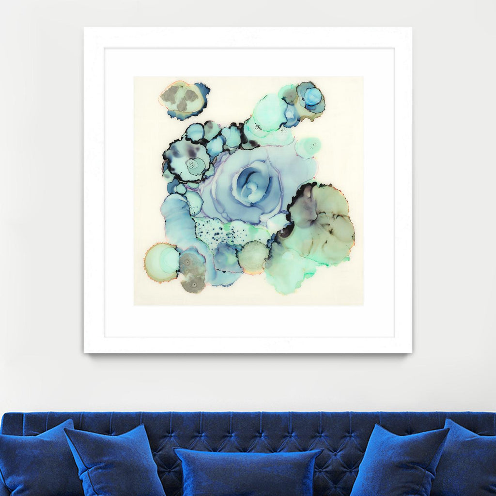 Blue Rose de Laura VanHorne sur GIANT ART - bleu contemporain