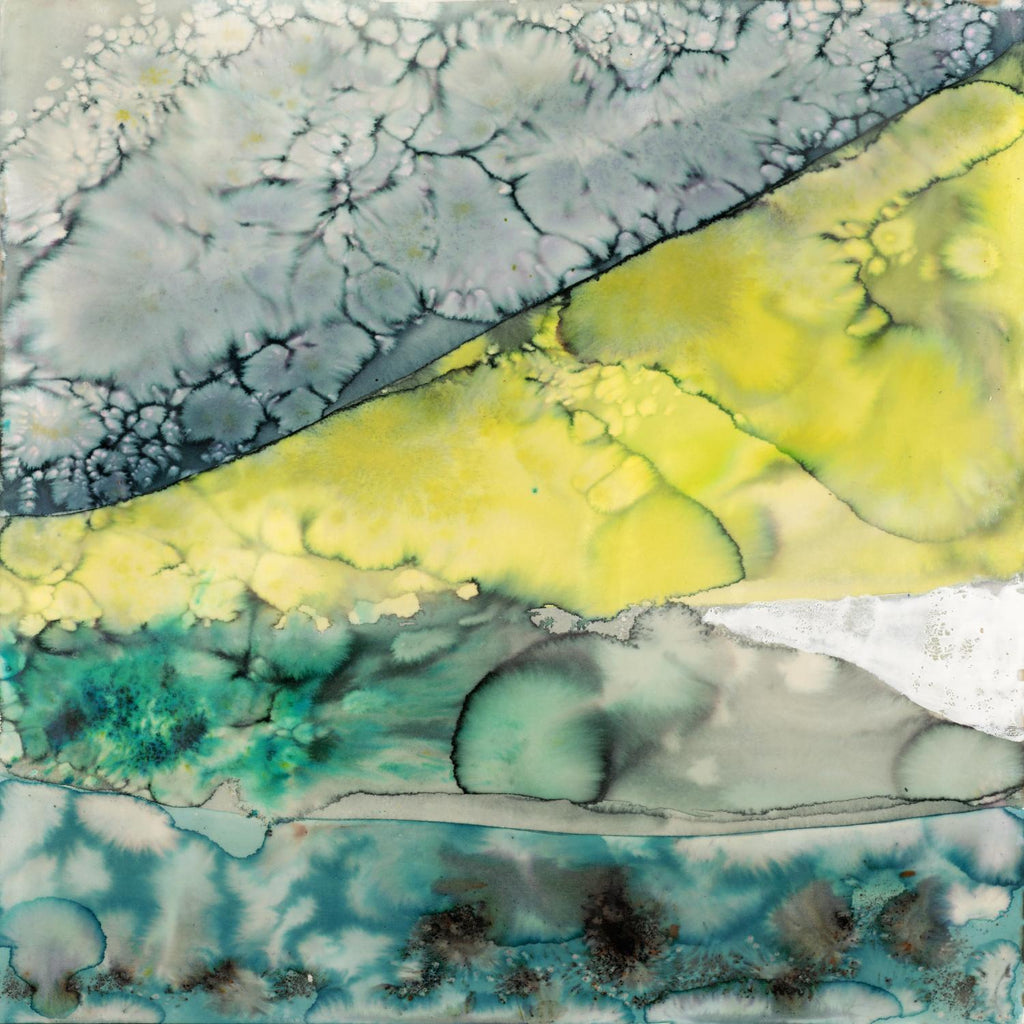 Water Hills de Laura VanHorne sur GIANT ART - abstrait turquoise