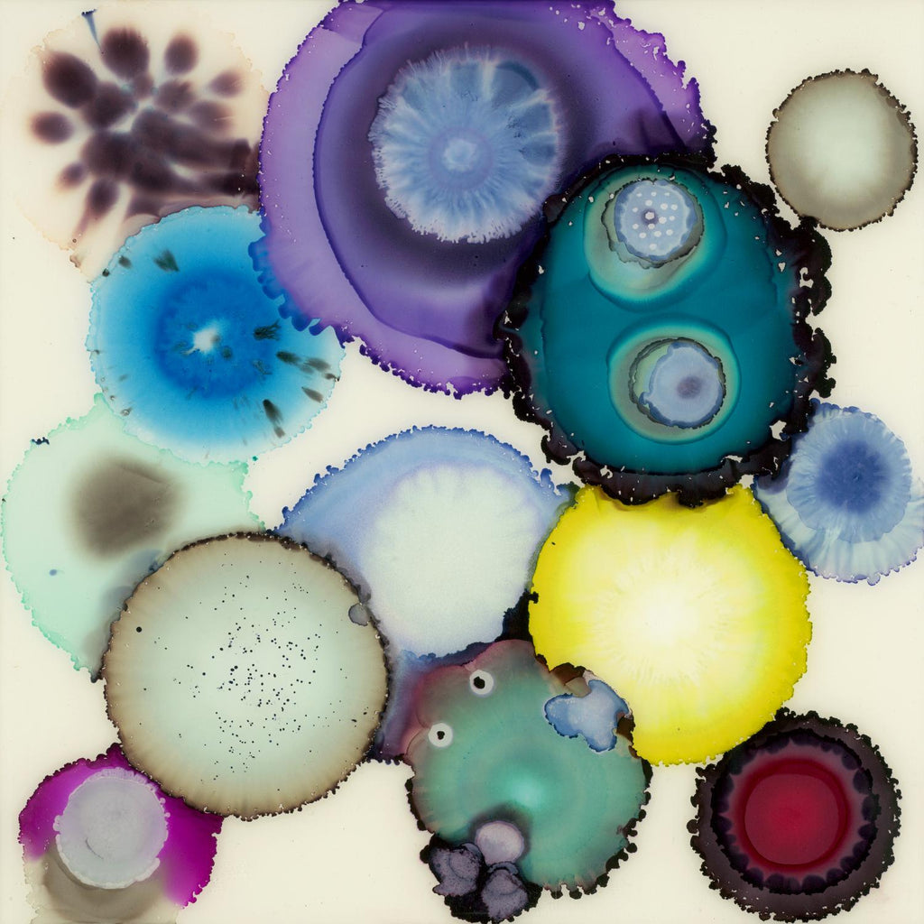 Kaleidoscope II de Laura VanHorne sur GIANT ART - bleu contemporain