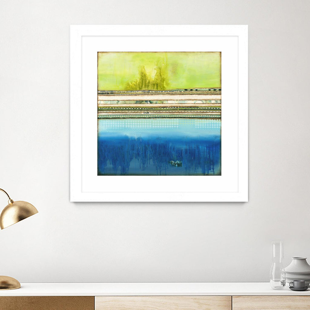 The Sailor by Laura VanHorne on GIANT ART - green abstract
