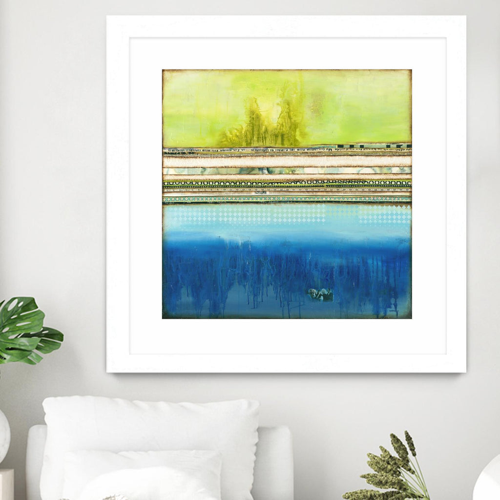The Sailor by Laura VanHorne on GIANT ART - green abstract