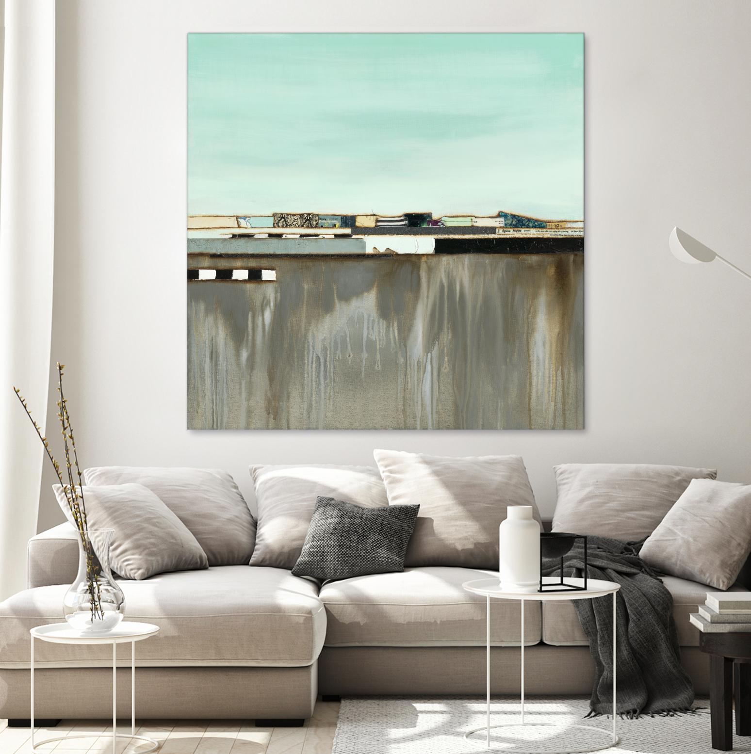 The Hood by Laura Van Horne on GIANT ART - blues abstracted landscapes