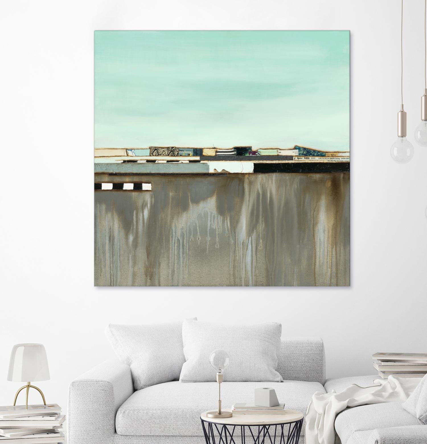 The Hood by Laura Van Horne on GIANT ART - blues abstracted landscapes