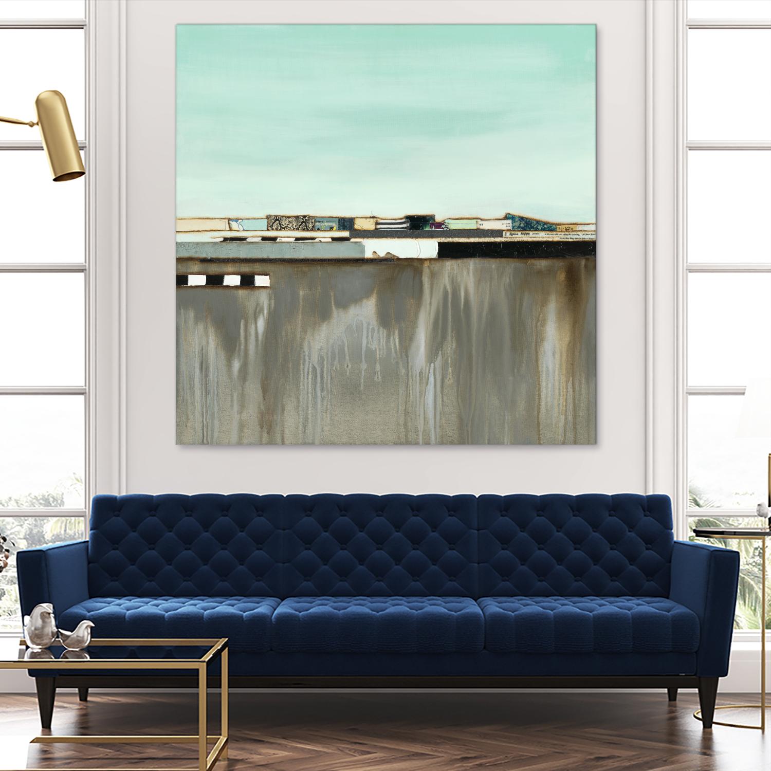 The Hood by Laura Van Horne on GIANT ART - blues abstracted landscapes