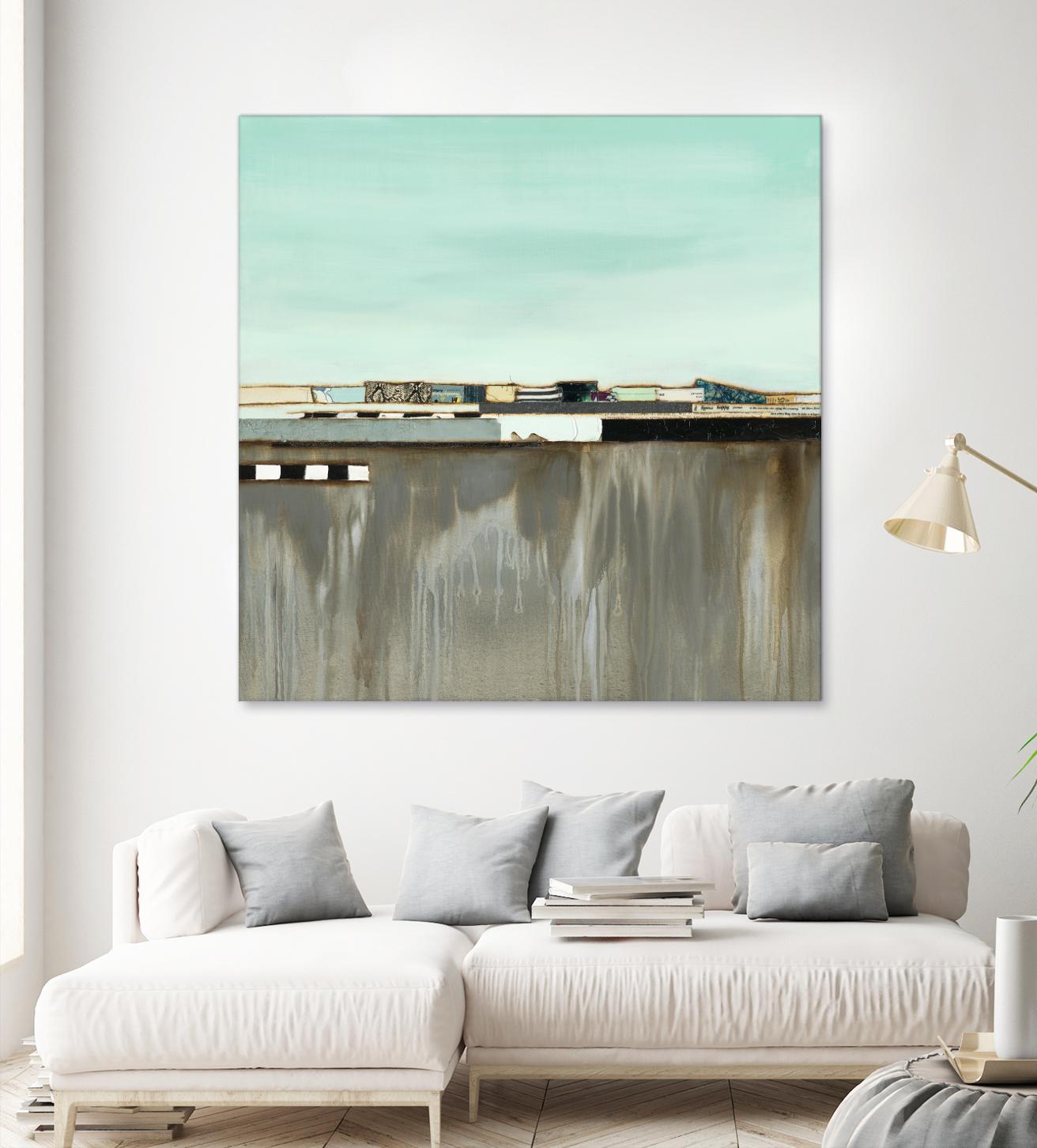 The Hood by Laura Van Horne on GIANT ART - blues abstracted landscapes