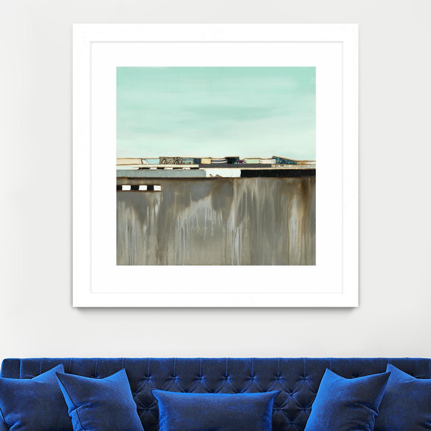 The Hood by Laura Van Horne on GIANT ART - blues abstracted landscapes