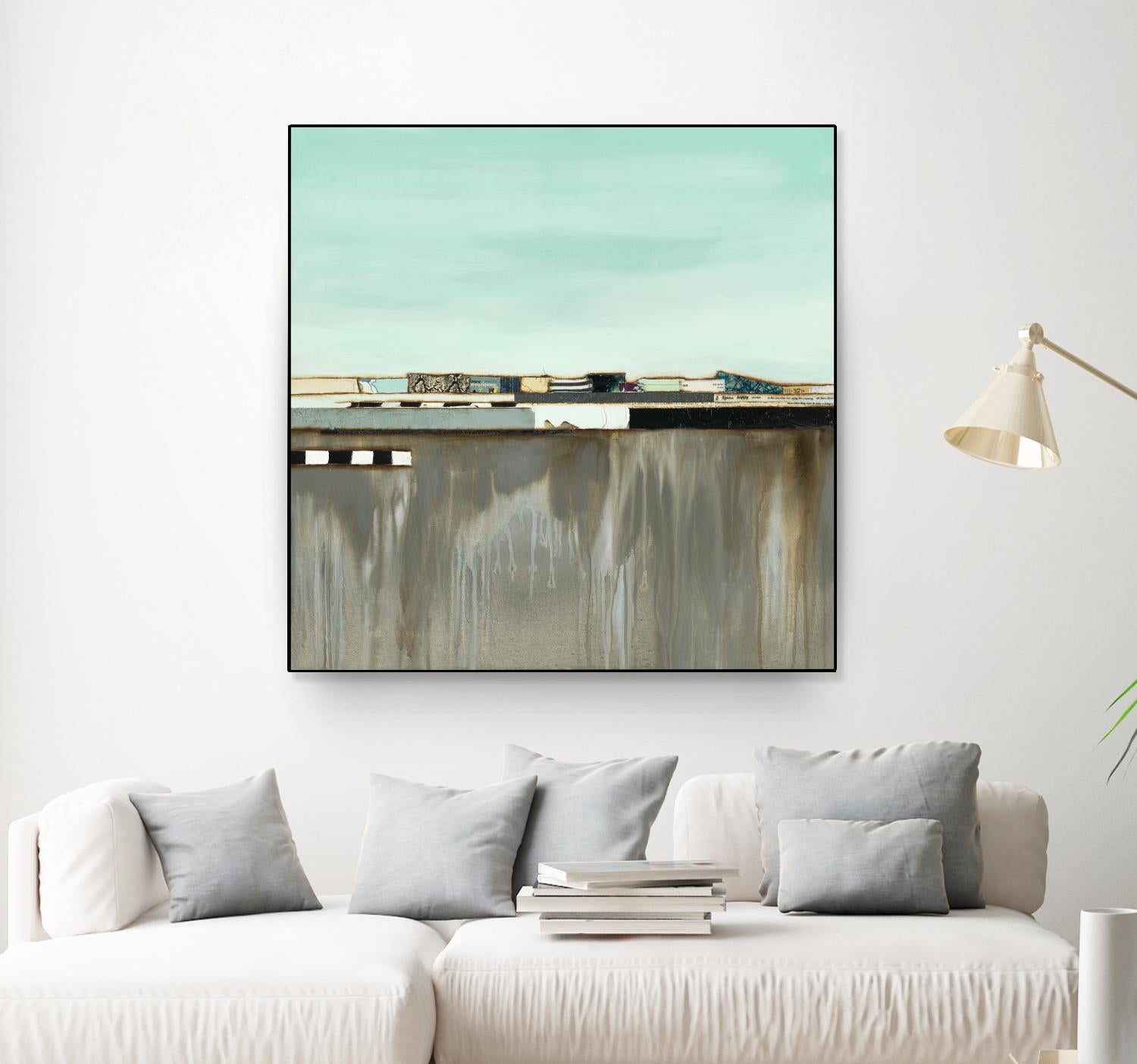 The Hood by Laura Van Horne on GIANT ART - blues abstracted landscapes