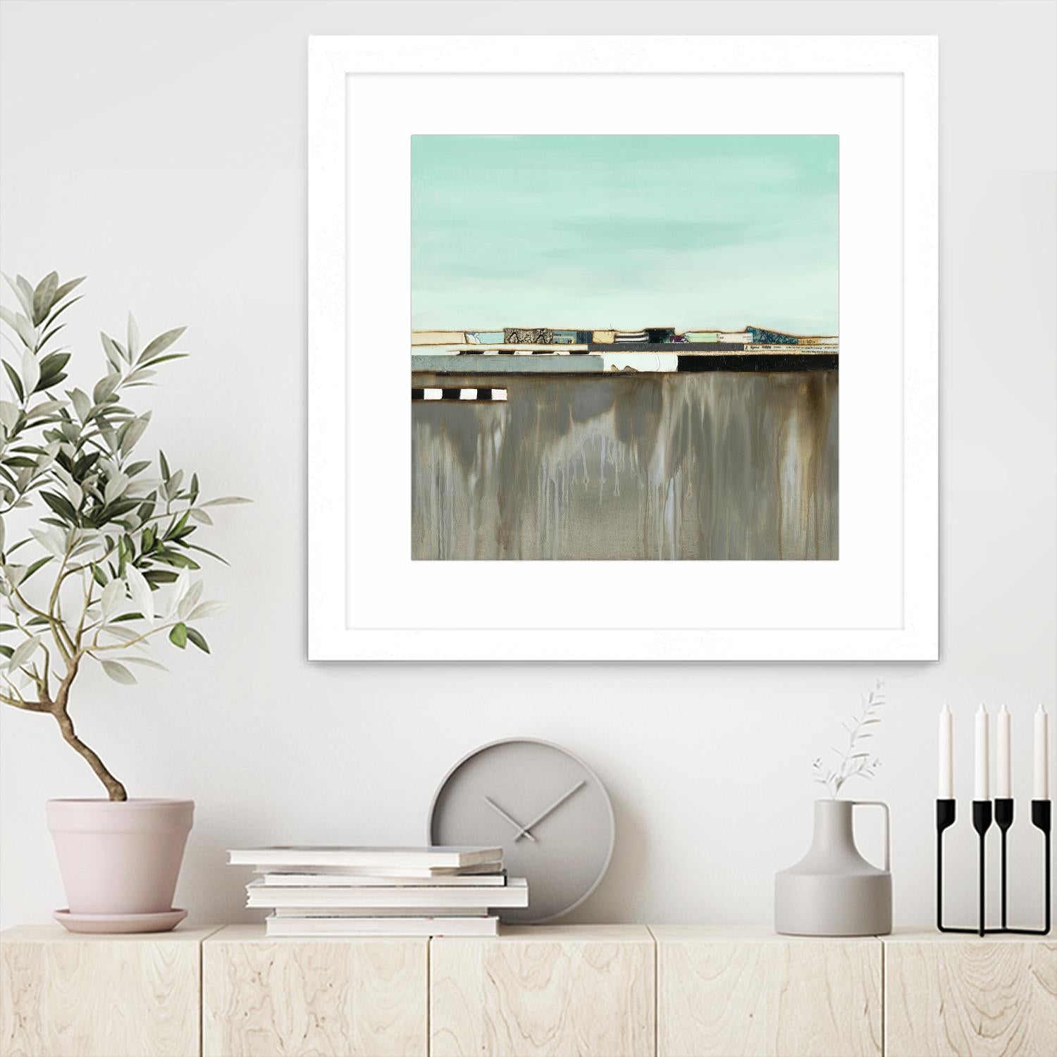 The Hood by Laura Van Horne on GIANT ART - blues abstracted landscapes